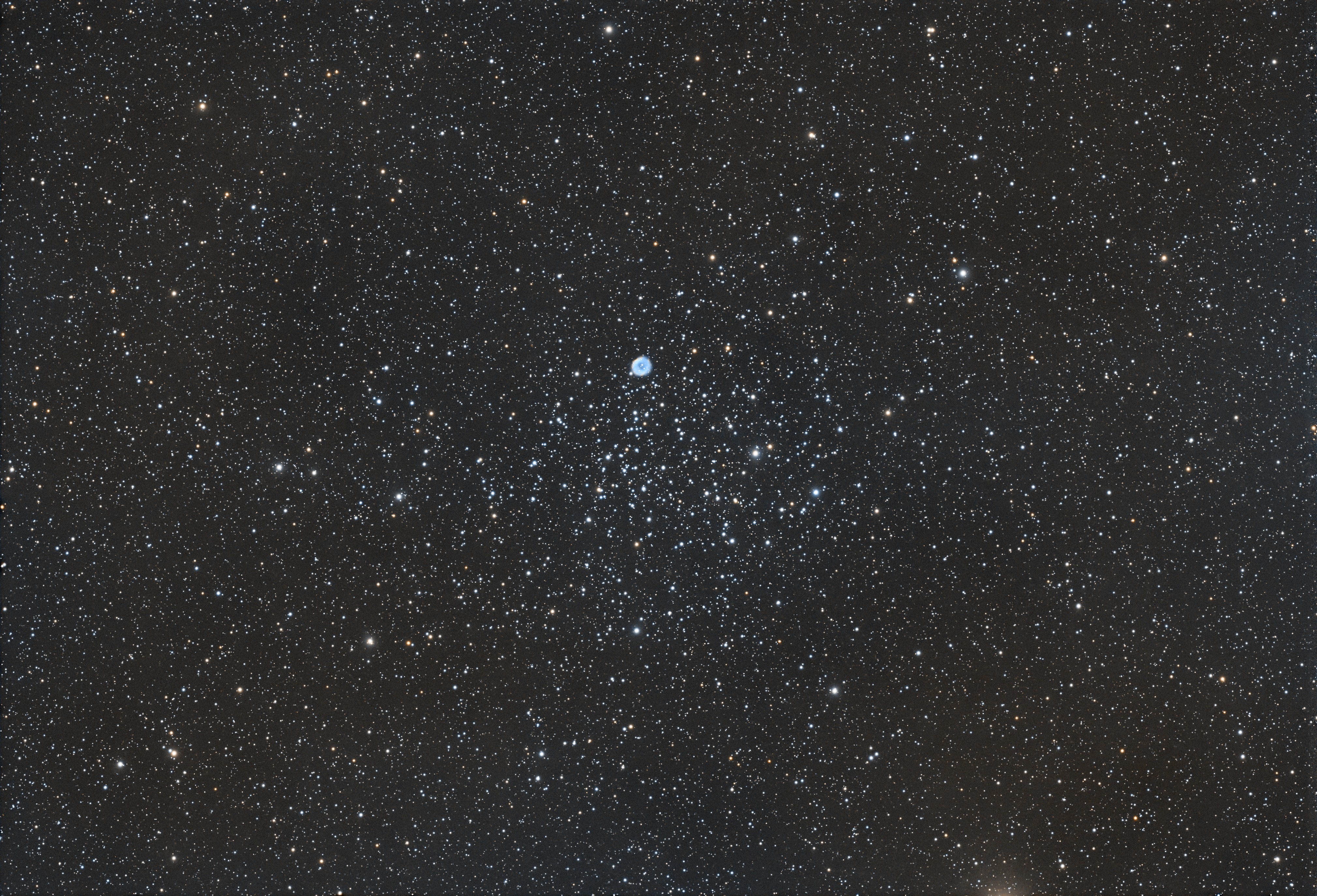 Open Cluster with Planetary Nebula