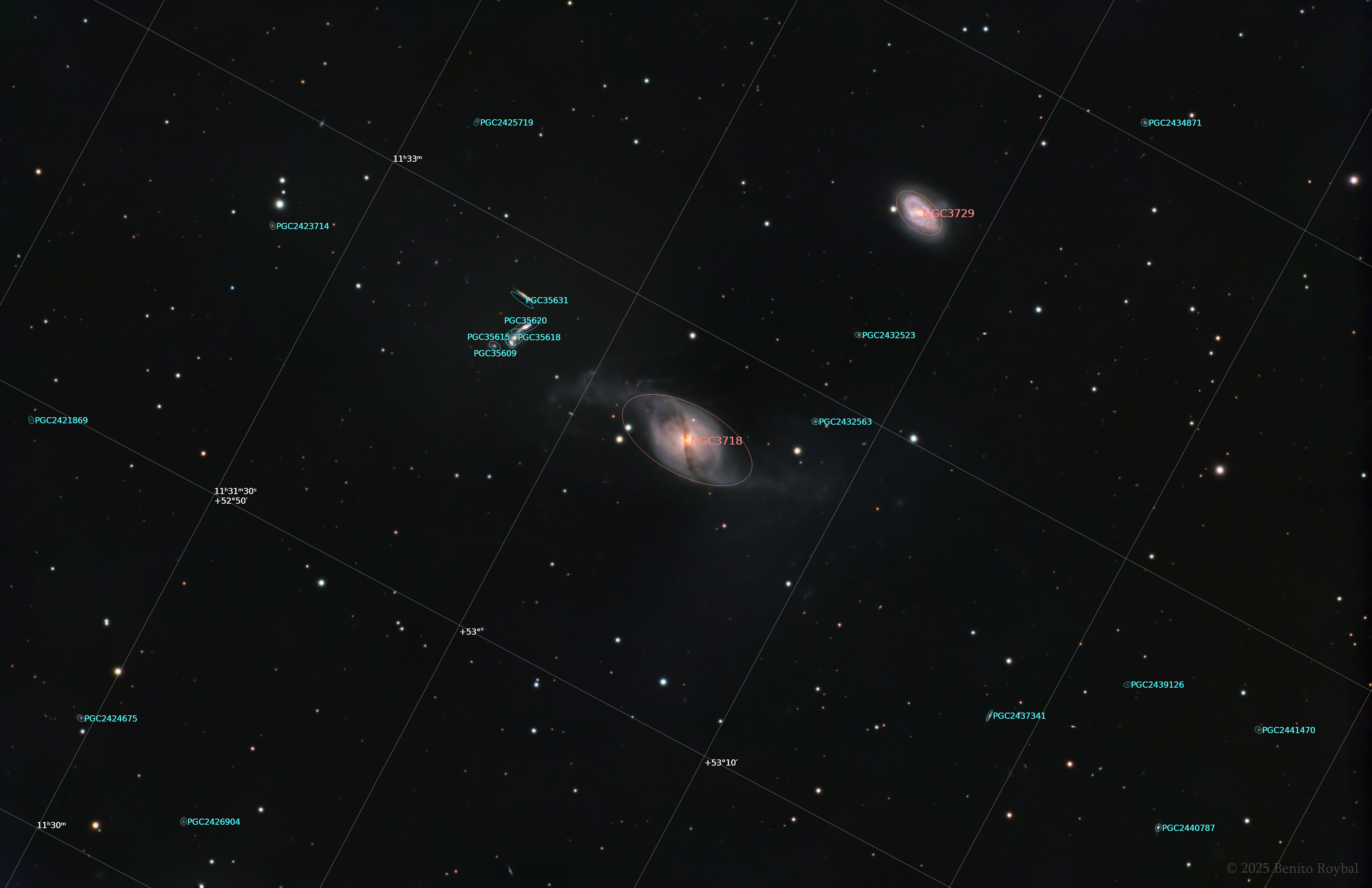 NGC 3718 Secondary View